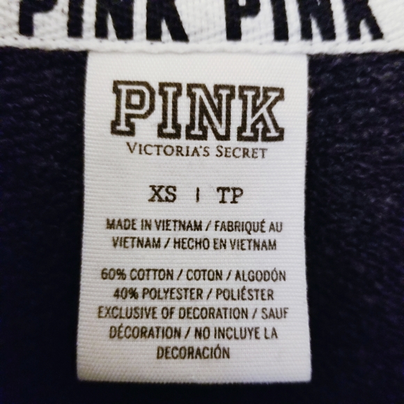 Victoria's secret PINK zip up hooded sweatshirt - Picture 5 of 6